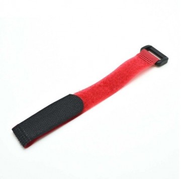 Kabelbinder met klittenband - 15cm - Rood
