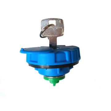 Tankdop met slot - 40mm - Blauw