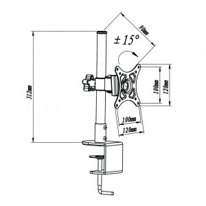 L 01a monitor beugel 5 0