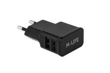 Universele USB oplader - 2A - 2 USB poorten