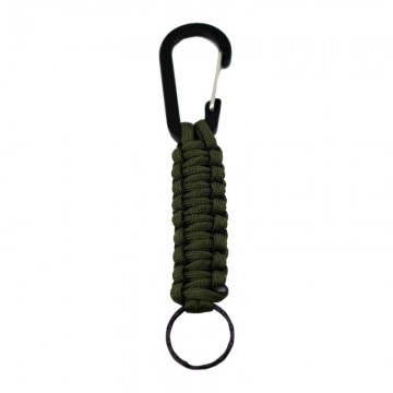 Paracord Sleutelhanger Leger groen - Karabijn