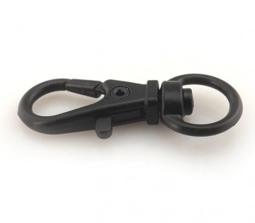 Sleutelhanger met bevestigingsoog - lobster - zwart