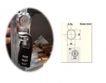 Lockerslot met oog sluiting 9 1