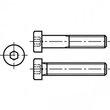 M4 inbusbout - DIN 7984 - 35mm