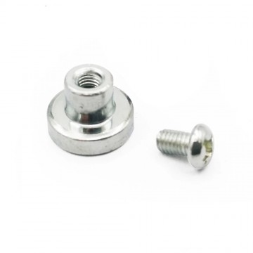 Mini magneet - 12,5mm - Met schroefje