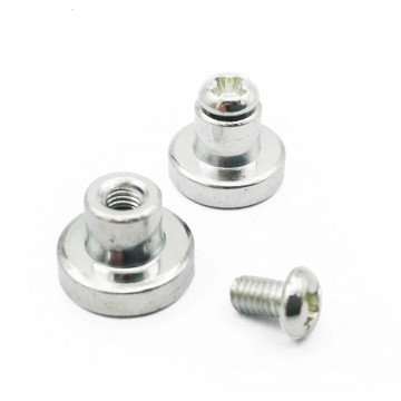 Mini magneet - 12,5mm - Met schroefje
