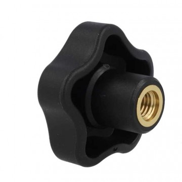 M6 schroefknop - 40mm - met afdekkap