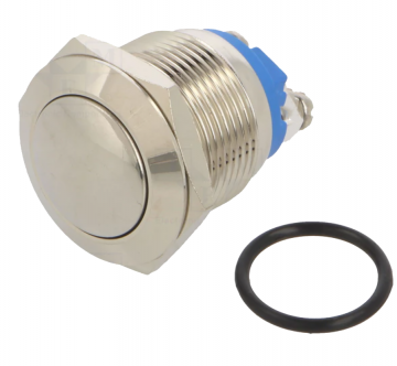 Drukschakelaar waterproof - IP67 - 16mm - 1NO1NC