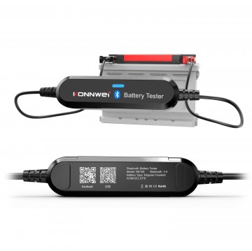 Auto accutester met Bluetooth - 6 tot 12V - Met accuklemmen