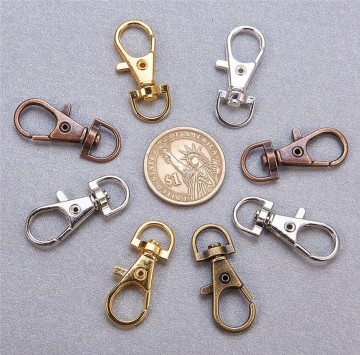 2x mini swivel karabijnhaak - KOPER - 35mm