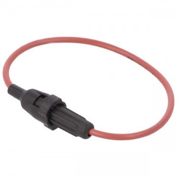 Mini Glas zekeringhouder met kabel - Max. 6.3A