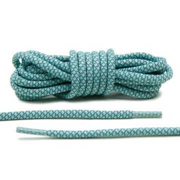 Reflecterende schoenveters - 125cm - Mint blauw