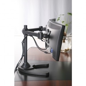 Monitorbeugel 2 schermen 13 tot 27 inch - Standaard L-21