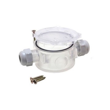 Waterdichte kabeldoos - 2 voudig - IP68 - Transparant