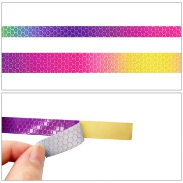 Reflecterende tape - REGENBOOG - 8 meter - 10mm