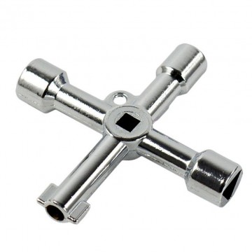 Multifunctionele 4 in 1 universele cross key driehoek key voor train elektrische lift kabinet valve alloyjpgq901