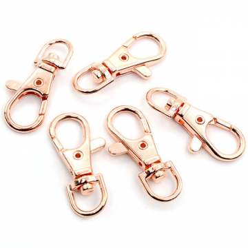 Musketon haak - 23mm - Draaibaar - Swivel - Rose gold