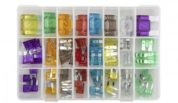 Assortiment doos steek zekeringen - 88 stuks - 11mm - 19mm - 29 mm