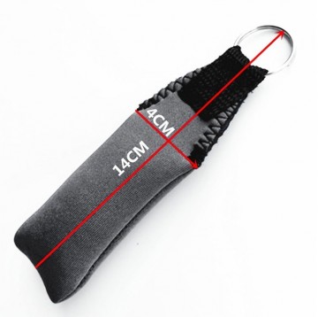 Neopreen drijvende sleutelhanger - 14cm - ROOD