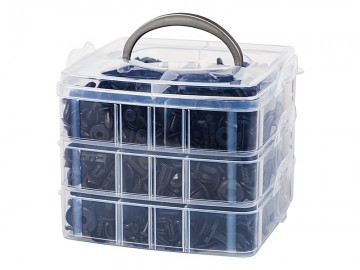 Autoclips assortiment doos - 625 delig - Met tang