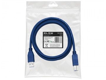 USB A 3.0 naar B 3.0 kabel - 1.5 meter - Blauw
