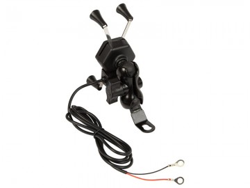 Motor telefoonhouder - Met USB poort - Universeel