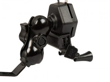 Motor telefoonhouder - Met USB poort - Universeel