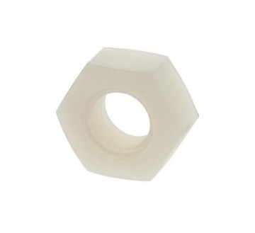 Nylon moer M8 - DIN 555 - Zeskantmoeren metrisch