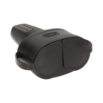 DUO Stekker rubber - Met penaarde - Waterdicht - 230V