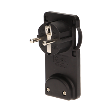 Platte stekker - 230V - 90 graden