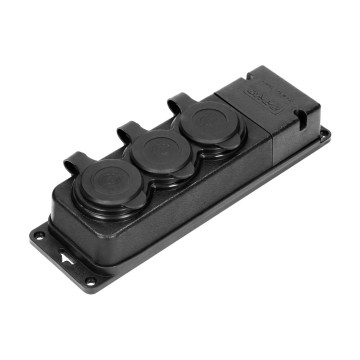 Outdoor stekkerdoos - PREMIUM - IP44 - drie stopcontacten