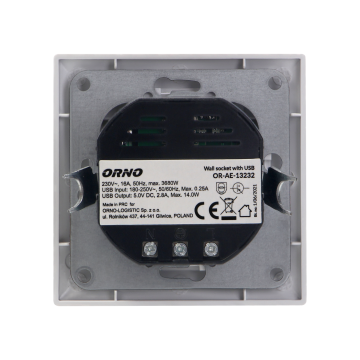 Inbouwstopcontact - USB + USB-C poort - Inbouw