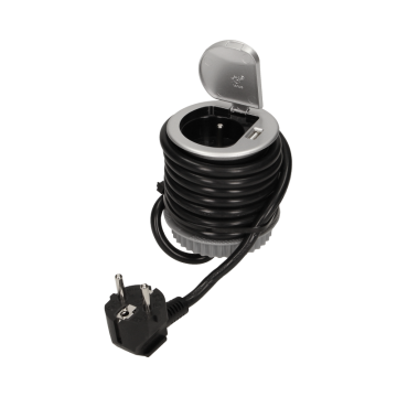 Bureau inbouw stopcontact - 62mm - Met USB poort