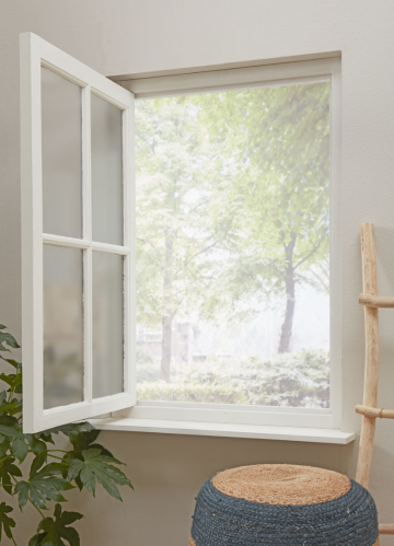 Insectenhor met plakstrip - 130 x 150cm - Wit