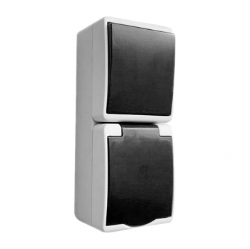 Stopcontact met schakelaar - Waterproof - Penaarde - Opbouw