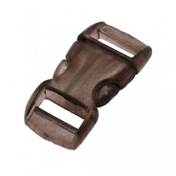 Paracord buckle / sluiting - Bruin transparant