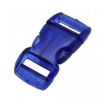 Paracord buckle / sluiting - Donker Blauw transparant #33