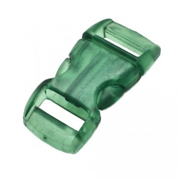 Paracord buckle / sluiting - Groen transparant #37