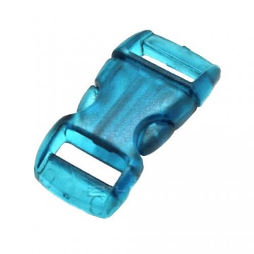 Paracord buckle / sluiting - Licht Blauw transparant #40