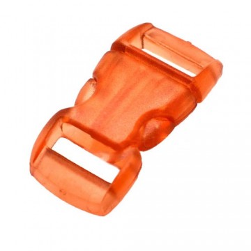 Paracord buckle / sluiting - Oranje transparant #35