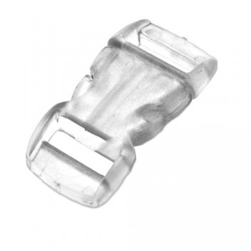 Paracord buckle / sluiting - wit transparant #39