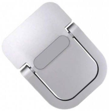 Laptop pootjes - Kantelbaar - Aluminium - Met plakstrip - Zilver