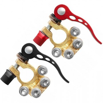 Polplklemy zaciskowe do instalacji elektrycznej 6v 12v 2 sztuki dodatnia ujemna da71a 671821