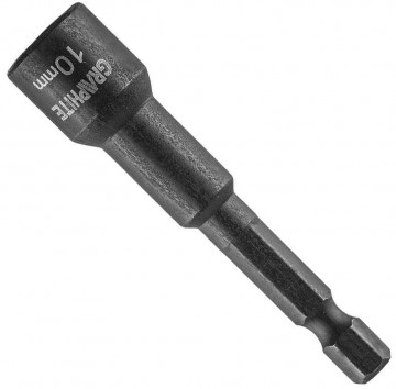 Magnetische dopsleutel bit - 10mm - 1/4" - S2 staal