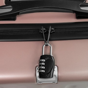 Hangslot met cijfercode - 40mm - 4 cijfers - Zwart