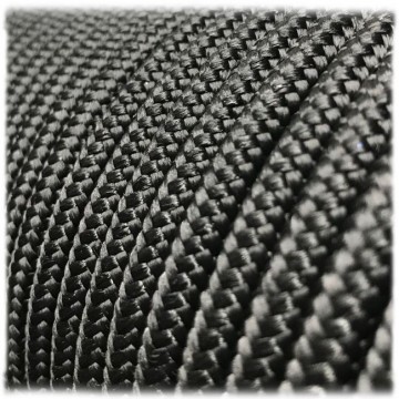 6MM PPM - Black - 10 meter - #016- dubbel gevlochten