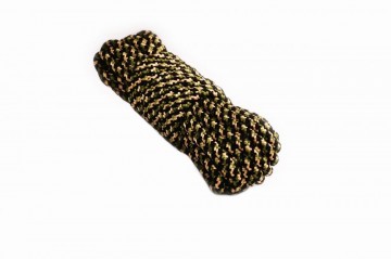 6MM PPM - Black Gecko - 10 meter - #603- dubbel gevlochten