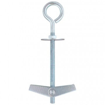 M6 hollewandplug met oog - M6 x 100mm - Gegalvaniseerd