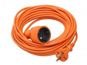 Verlengkabel 10 Meter Oranje 2x1,0mm Geen Aarding