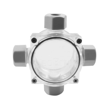 Waterdichte kabeldoos - 4 voudig - IP68 - Transparant